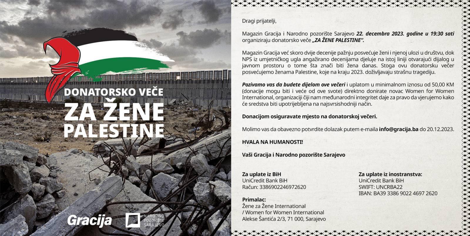 Učinimo dobro – pružimo podršku ženama Palestine